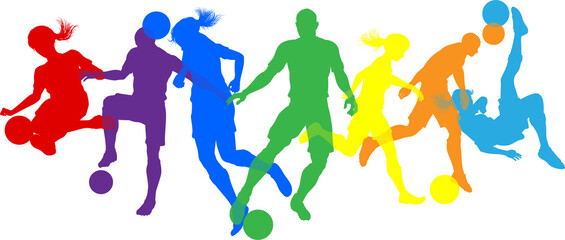 Soccer Football Players People Silhouettes Concept © Christos Georghiou