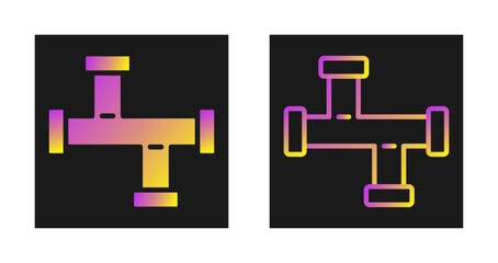 Obraz premium Conduit Pipe Vector Icon