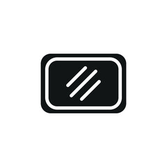 Mirror icon features clean lines and elegance, enhancing any digital concept.