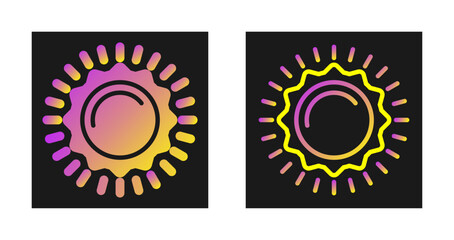 Fototapeta premium Sun Vector Icon