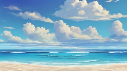 Obraz premium Sea background illustration