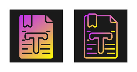 Text Vector Icon