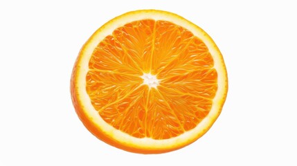 Fresh orange slice brightens up any dish with its vibrant color and juicy zest, perfect for snacks or garnishes.