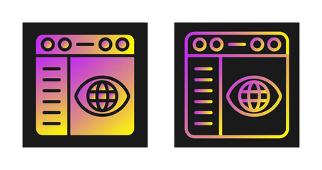 Browser Settings Vector Icon