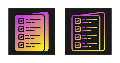 List Vector Icon