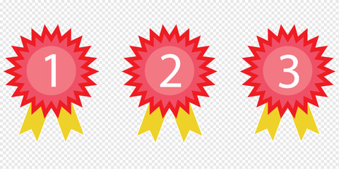 Achievement badge icon. Vector and glyph. eps 10.