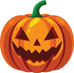 Halloween Pumpkin Jack-O-Lantern | High Resolution Isolated On Transparent Background