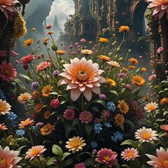 폐허 속 꽃다발