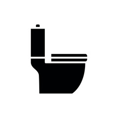 Toilet bowl icon vector design templates modern and simple