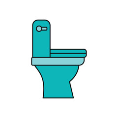 Toilet bowl icon vector design templates modern and simple