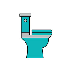 Toilet bowl icon vector design templates modern and simple
