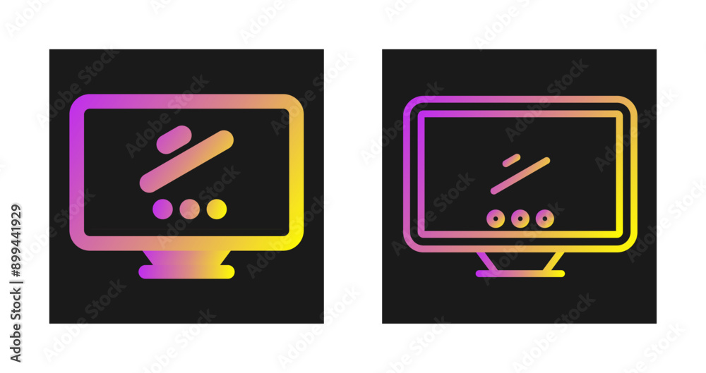 Sticker desktop vector icon