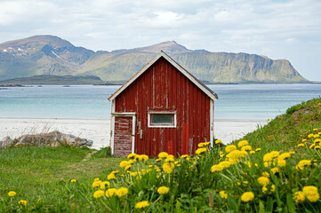 Fischerh&uuml;tte Lofoten Norwegen