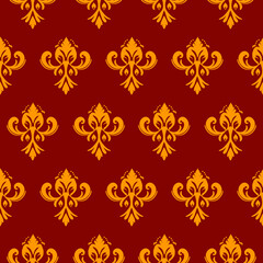 Damask Seamless Pattern floral Classical luxury- Vector Illustration background damask fold fashioned damask ornament vintage	