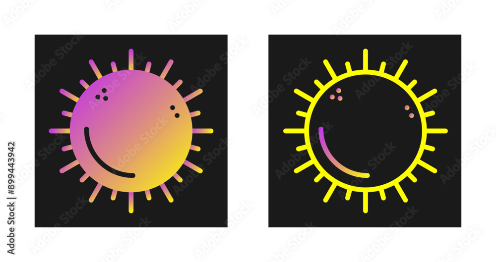 Wall mural Sun Vector Icon