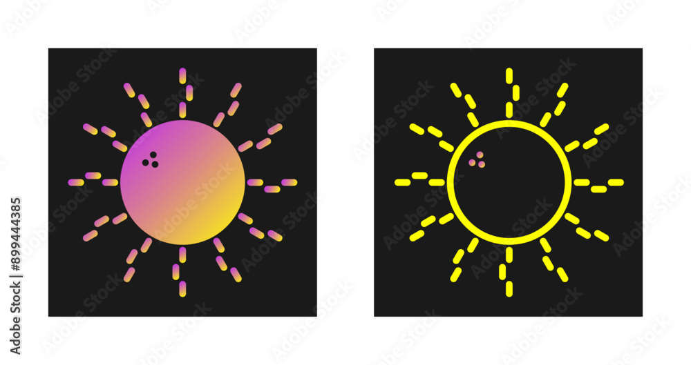 Canvas Prints sun vector icon