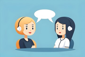 a vector illustration representing Talking, chatting,  speech bubble, chat forum, conversation, chatbot AI conversation, online messaging, support, customer service, help, communication,  dialogue