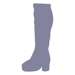 boots isolated Purple