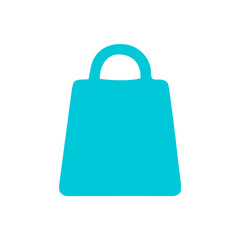 Luxury shopping bag vector icon