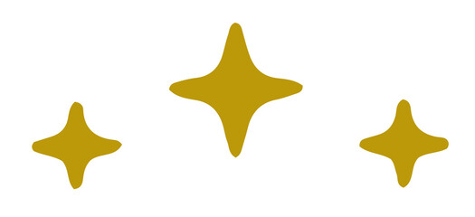 Golden star rating element design