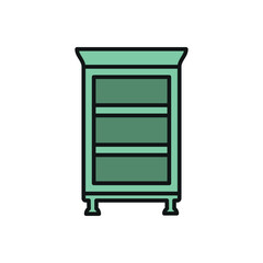 Book shelf icon vector design templates simple and modern