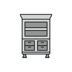 Book shelf icon vector design templates simple and modern