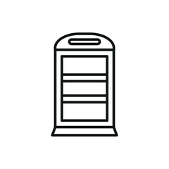 Book shelf icon vector design templates simple and modern