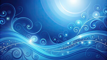 Blue abstract background with swirls and gradients, blue, abstract, background, swirls, gradients, design, artistic