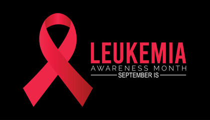 leukemia awareness month is observed every year on September.Holiday concept background, placard, banner design template Vector illustration background design.