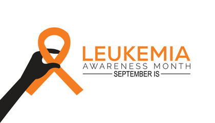 leukemia awareness month is observed every year on September.Holiday concept background, placard, banner design template Vector illustration background design.