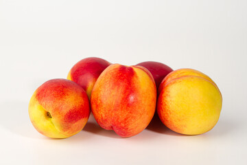 Nectarine isolated on white background