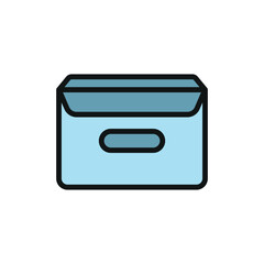Obraz premium Container box icon vector design templates simple and modern