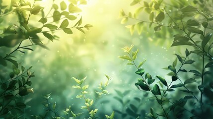 Fototapeta premium Background of flourishing nature