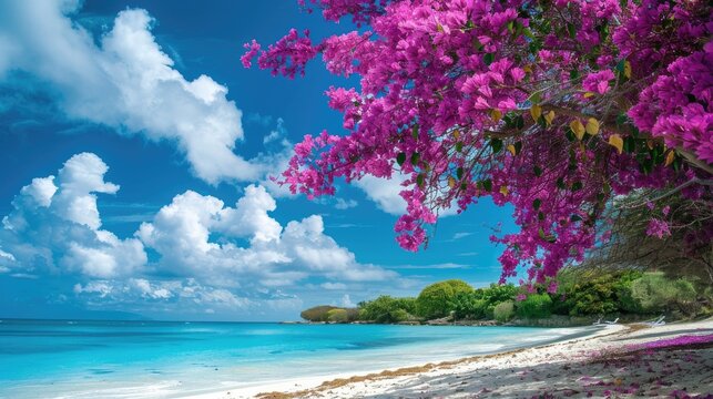 Barbados violet blossom