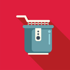 Deep fryer cooking up something delicious, perfect for representing cooking fried food