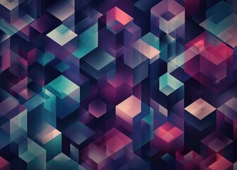 Fototapeta premium Minimal and dynamic wallpapers with square geometric shapes