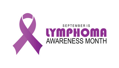 Lymphoma Awareness Month is observed every year on September.Holiday concept background, placard, banner design template Vector illustration background design.