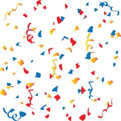 Colorful bright confetti vector design