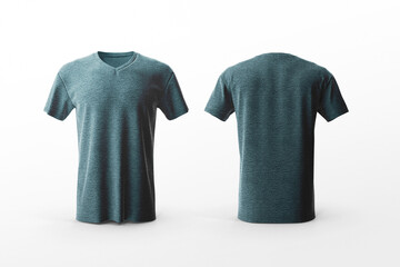 Male V-Neck T-Shirt Mockup