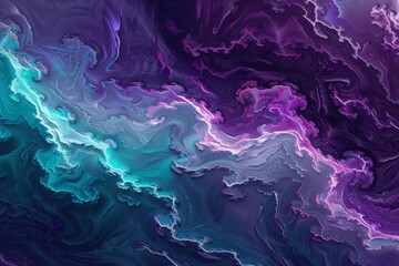 Obraz premium Fractal Explosion A vibrant, fractal-inspired burst of color. Beautiful simple AI generated image in 4K, unique.