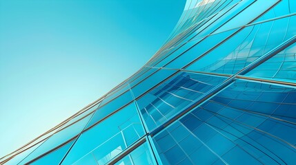 Mesmerizing Architectural Geometry of Curved Glass and Steel Building Facade