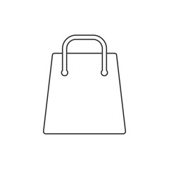 Shopping bag vector icon