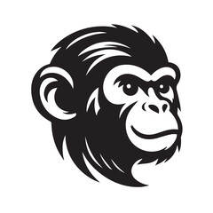 Ape, Monkey vector ilustration logo
