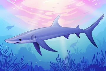 Obraz premium Close-up of a majestic blue whale in the deep ocean, showing its eye and baleen plates. Beautiful simple AI generated image in 4K, unique.