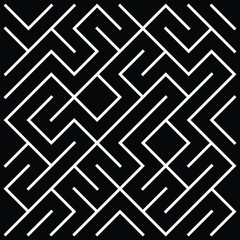 Labyrinth vector rectangle shape. Maze (labyrinth) game illustration