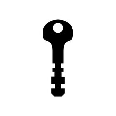 Key icon vector. Lock iluustartion sign. Closed symbol or logo.