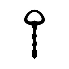 Key icon vector. Lock iluustartion sign. Closed symbol or logo.