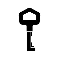 Key icon vector. Lock iluustartion sign. Closed symbol or logo.