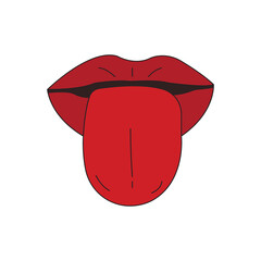 tongue icon design