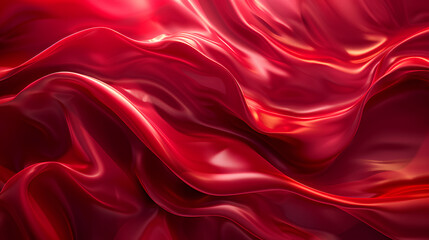 Abstract and attractive red satin background